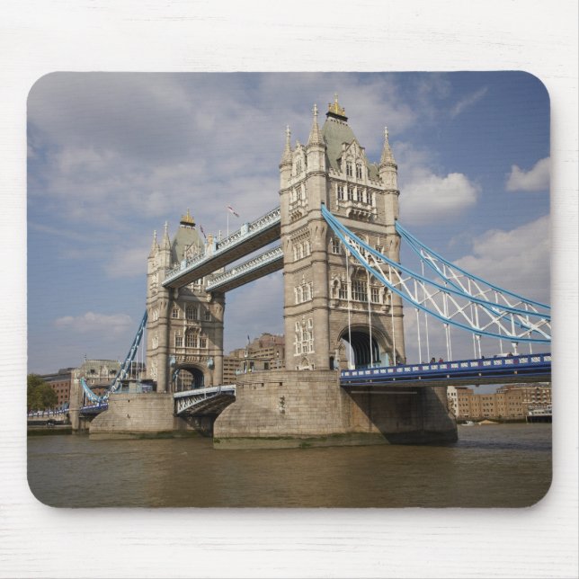 Tower Bridge and River Thames, London, Mouse Mat (Front)