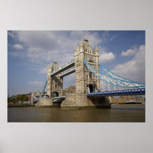 Tower Bridge and River Thames, London, Poster