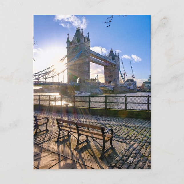 Tower Bridge at Dawn, London UK Postcard (Front)
