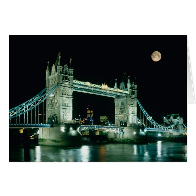 Tower Bridge at Night, London, England (Front Horizontal)