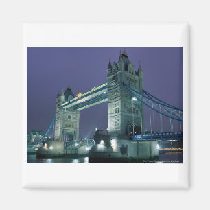 Tower Bridge at night, London, England Magnet