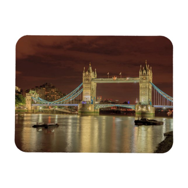 Tower Bridge at night, London Magnet (Horizontal)