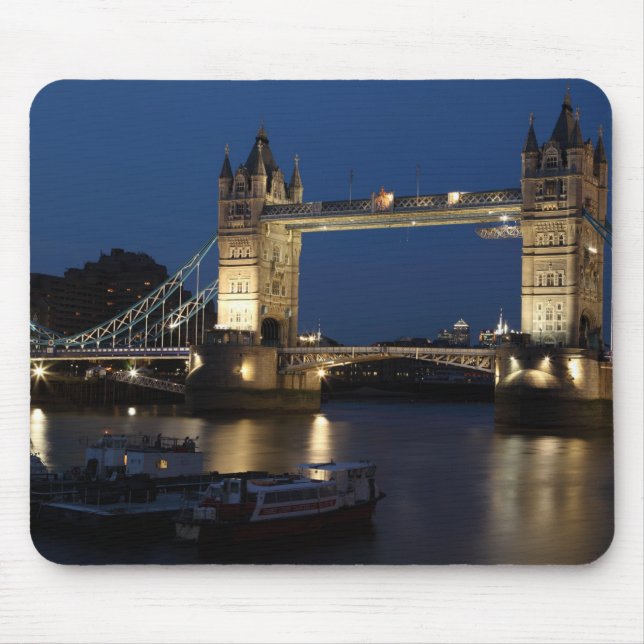 Tower Bridge at Night Mouse Mat (Front)