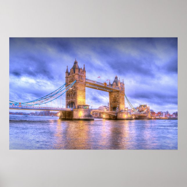 Tower Bridge borderless Poster (Front)