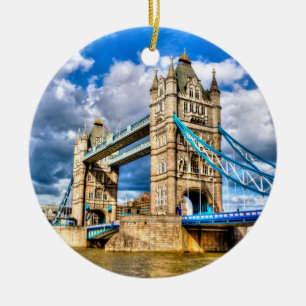 Tower Bridge Ceramic Tree Decoration
