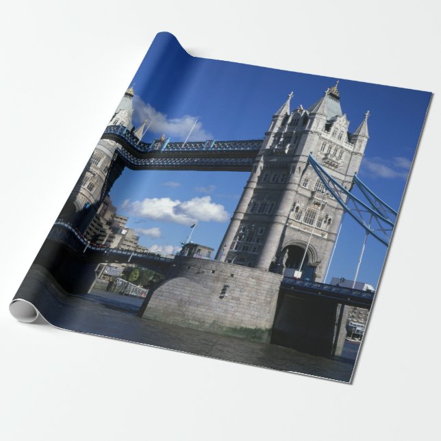 Tower Bridge in the 1990's Wrapping Paper (Unrolled)