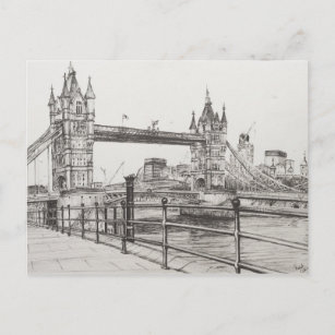 Tower Bridge London 2006 Postcard