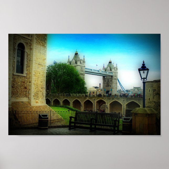 Tower Bridge London Cityscape England Poster (Front)