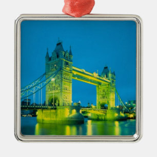 Tower Bridge, London, England 3 Metal Tree Decoration
