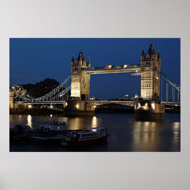 Tower Bridge, London, England Poster (Front)