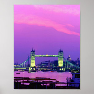 Tower Bridge, London, England Poster