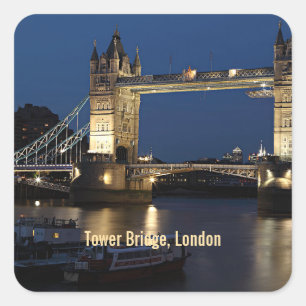 Tower Bridge, London, England Square Sticker