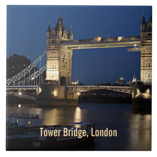 Tower Bridge, London, England Tile (Front)