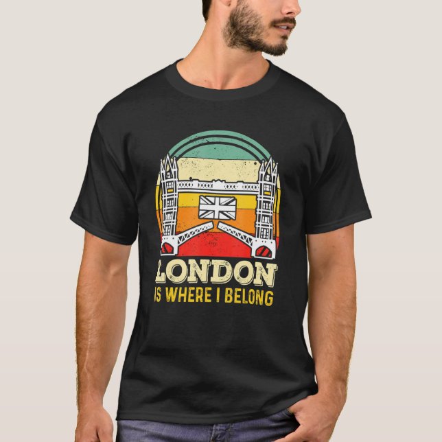Tower Bridge London Great Britain Thames England T-Shirt (Front)