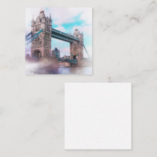Tower Bridge London Great Britain UK Sketch Enclosure Card
