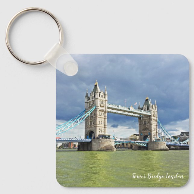 Tower Bridge, London Landscape Photograph Key Ring (Front)