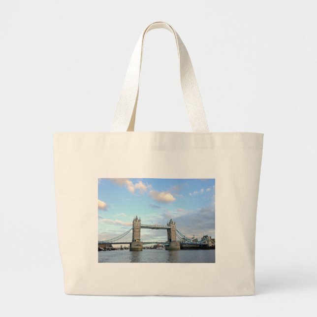 Tower Bridge-London Large Tote Bag (Front)