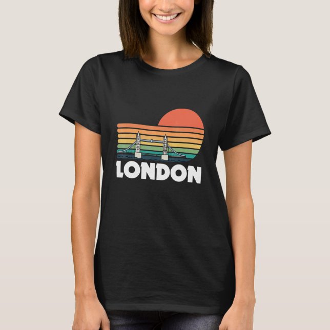 Tower Bridge London Over The Thames In Great Brita T-Shirt (Front)