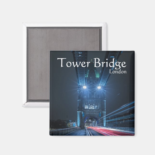 Tower Bridge London Souvenir Magnet (Front/Back)