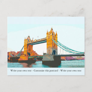 Tower Bridge, London, Souvenir Postcard