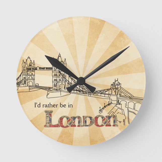 Tower Bridge London Wall Clock (Front)
