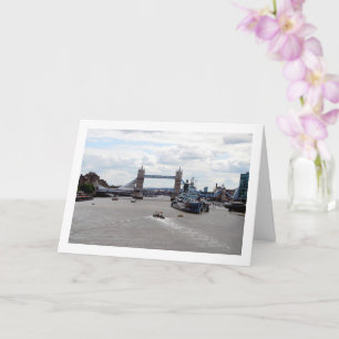 Tower Bridge Portrait, London, England Card