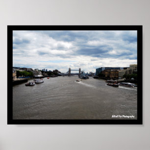 Tower Bridge & River Thames Landscape Poster
