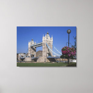 Tower Bridge, River Thames, London, England Canvas Print
