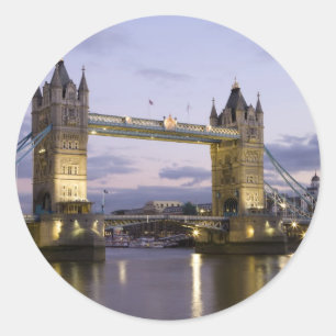 Tower Bridge River Thames London England Classic Round Sticker