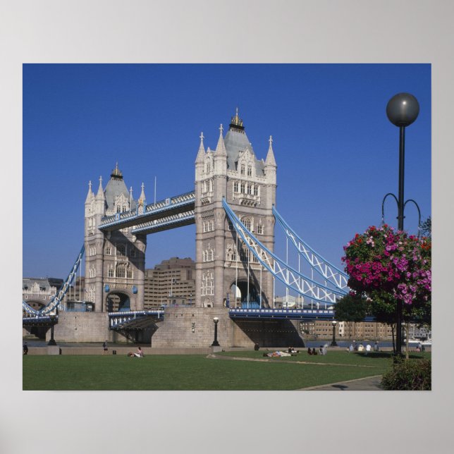 Tower Bridge, River Thames, London, England Poster (Front)