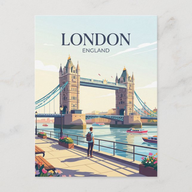 Tower Bridge United Kingdom Postcard (Front)