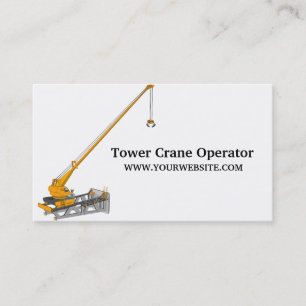 Tower Crane Operator - Construction Business Card