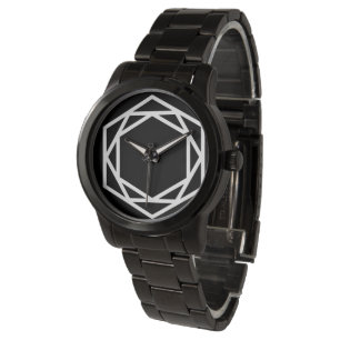 Tower (-) / Custom Oversized Black Bracelet Watch