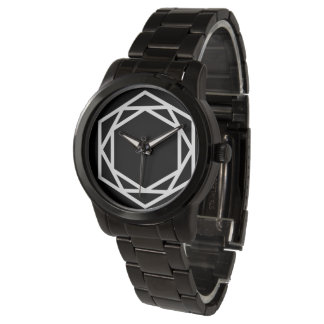 Tower (-) / Custom Oversized Black Bracelet Watch