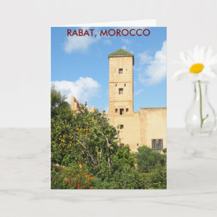 Tower in Rabat, Morocco Card