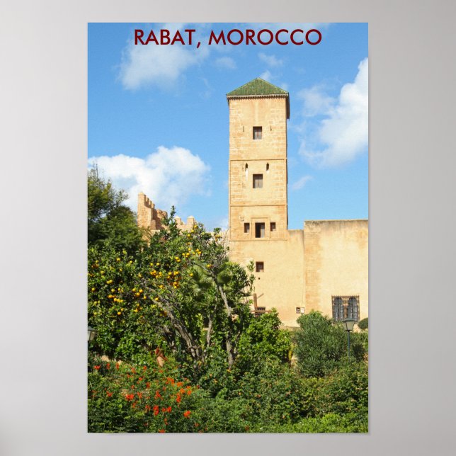 Tower in Rabat, Morocco Poster (Front)
