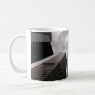 Tower in the city. coffee mug