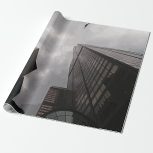 Tower in the city. wrapping paper