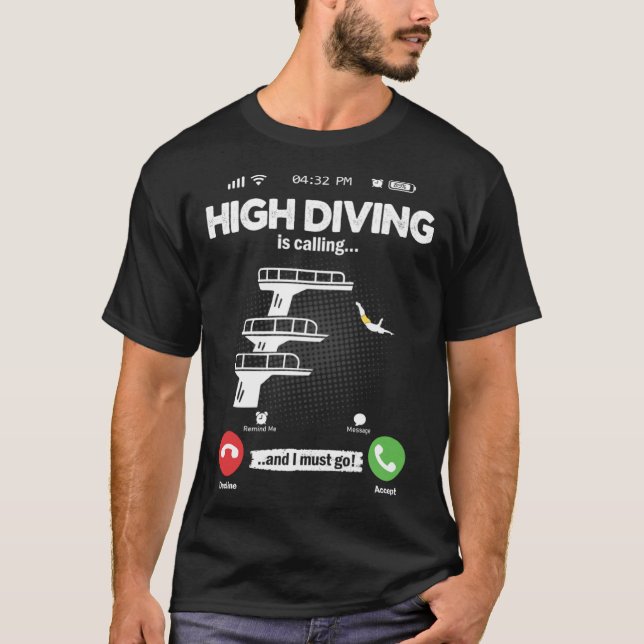 Tower Jumping Is Calling I Must Go Water Hobby Tow T-Shirt (Front)
