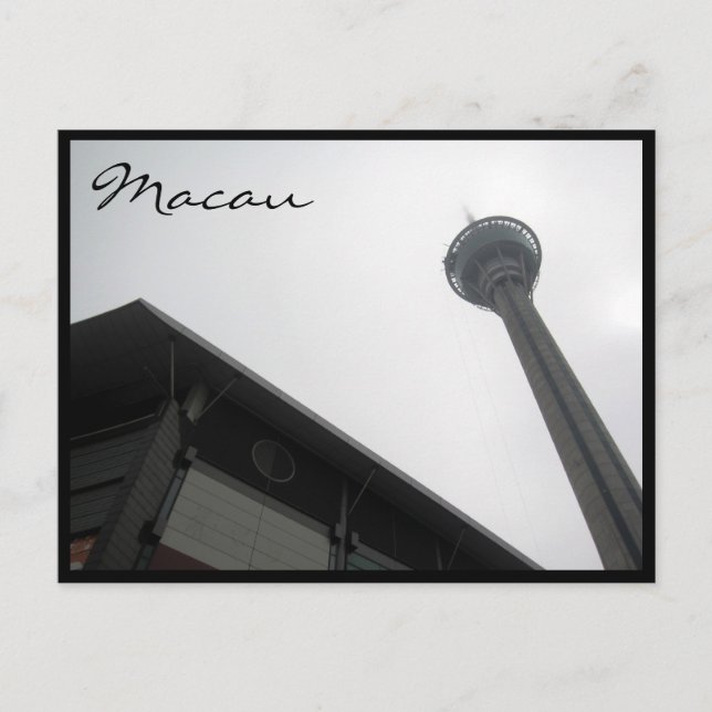 tower macau angles postcard (Front)