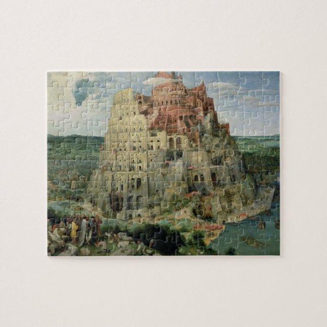 Tower of Babel, 1563 (oil on panel) Jigsaw Puzzle (Horizontal)