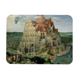 Tower of Babel, 1563 (oil on panel) Magnet