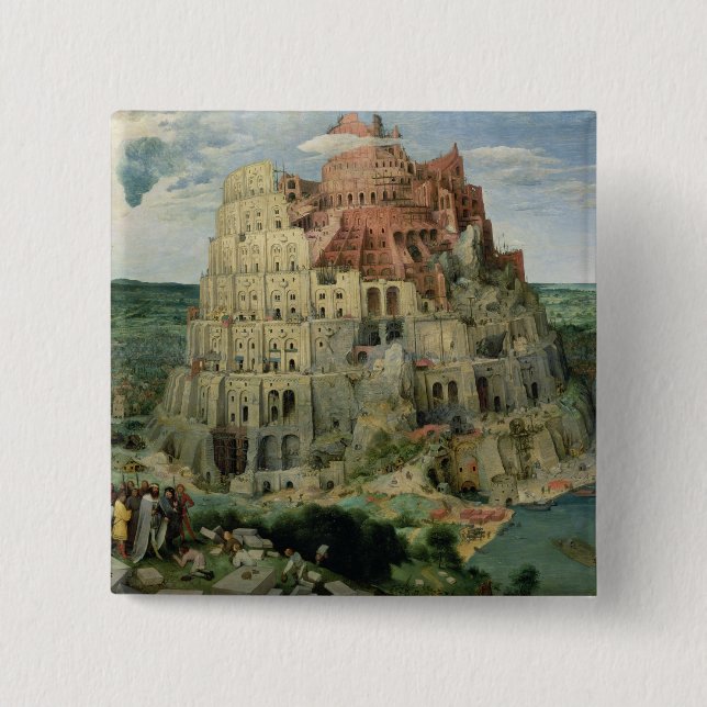 Tower of Babel 15 Cm Square Badge (Front)