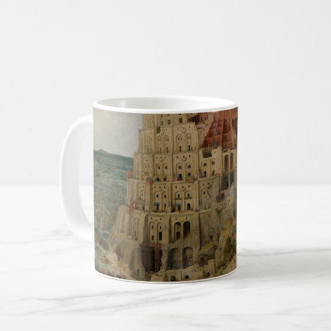 Tower of Babel by Peter Bruegel the Elder Coffee Mug (Front Left)