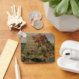 Tower of Babel by Peter Bruegel the Elder Key Ring