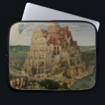 Tower of Babel by Peter Bruegel the Elder Laptop Sleeve<br><div class="desc">Tower of Babel (1563) by Peter Bruegel the Elder is a vintage Renaissance Era fine art religious painting featuring the construction of a building. The tower represents classic Roman architecture with its numerous arches and other examples of Roman engineering. It is deliberately reminiscent of the Roman Colosseum, which Christians of...</div>