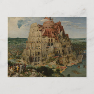 Tower of Babel by Peter Bruegel the Elder Postcard