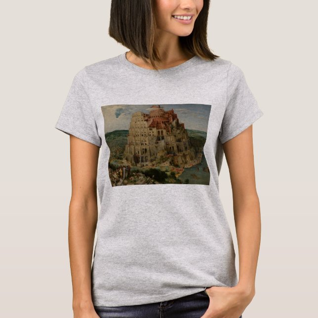 Tower of Babel by Peter Bruegel the Elder T-Shirt (Front)