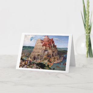Tower of Babel, Pieter Bruegel the Elder, 1563 Card
