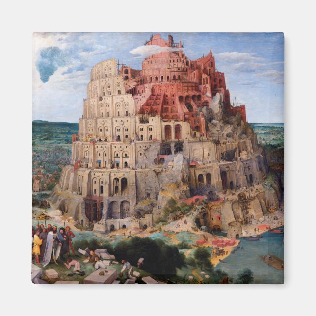 Tower of Babel, Pieter Bruegel the Elder, 1563 Magnet (Front)